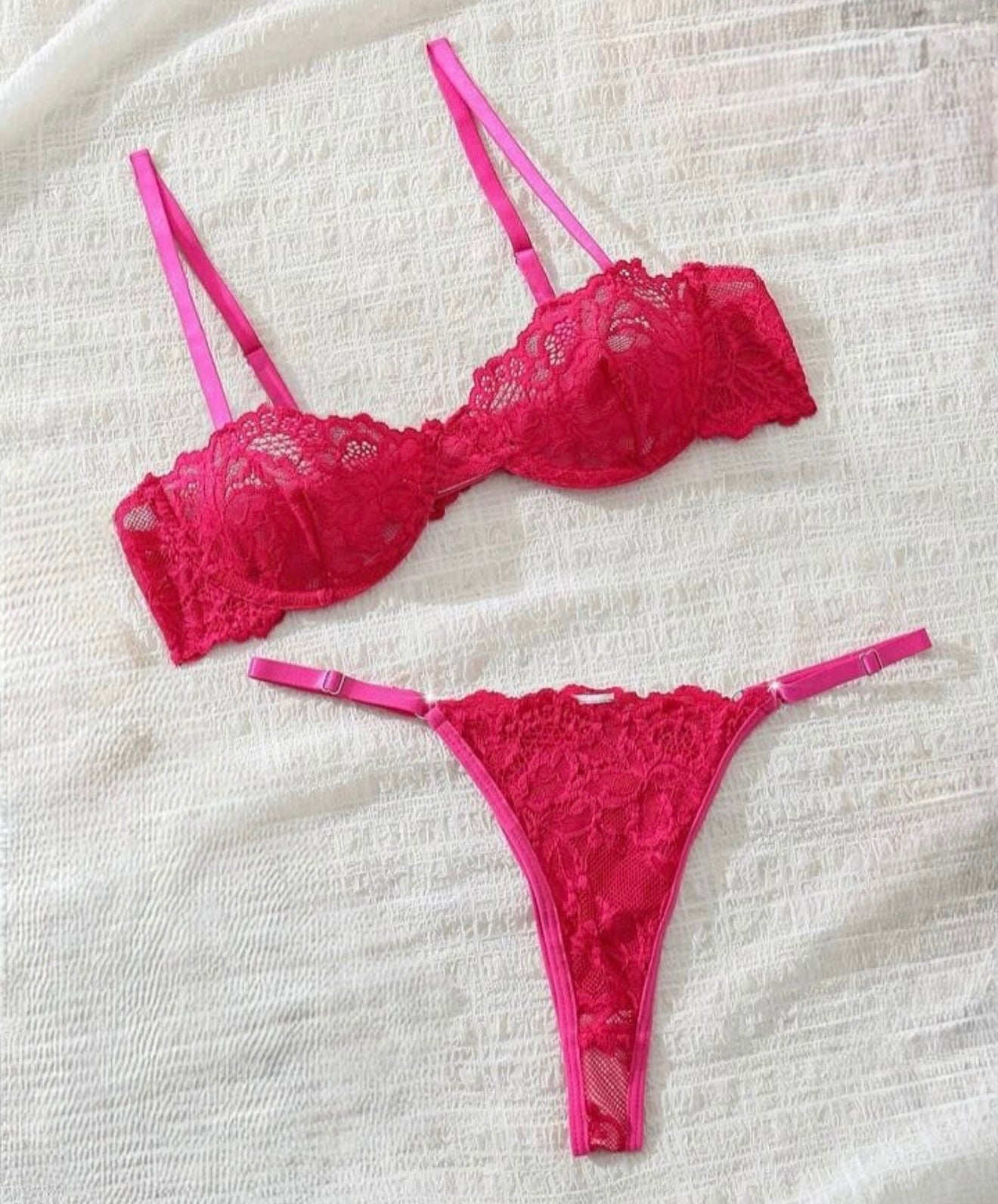 Conjunto de Lencería Fucsia