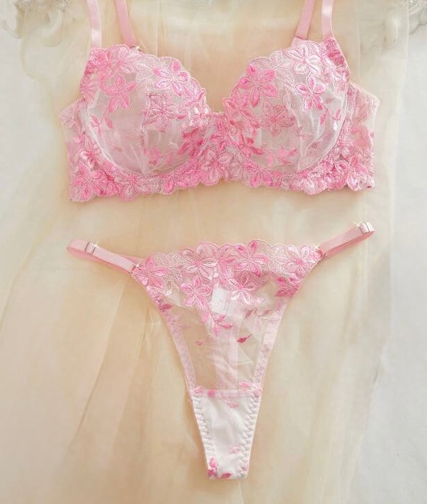 Conjunto Floral Rosé