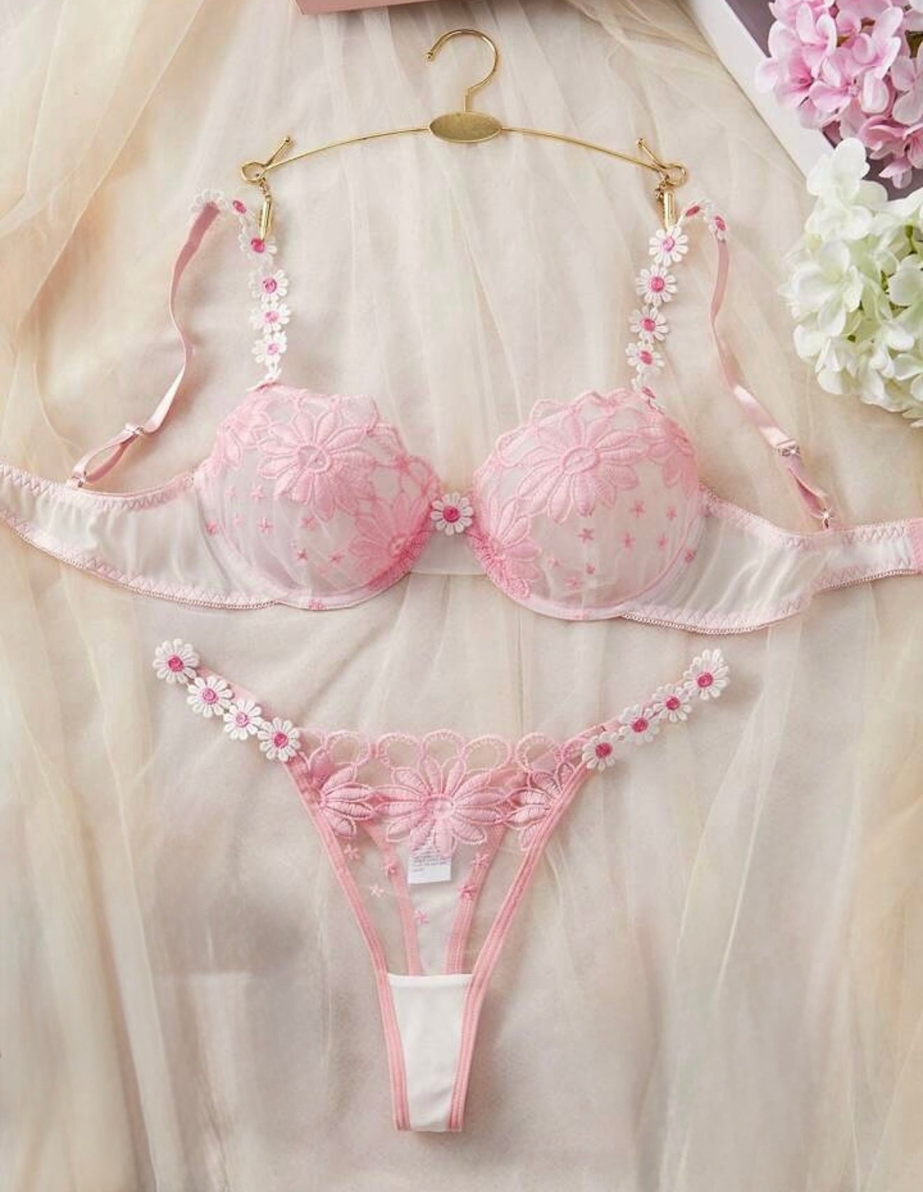 Conjunto Rosa Pastel